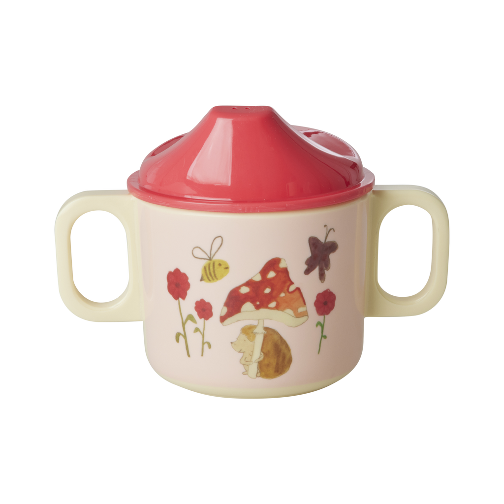 Babymugg Happy forest röd