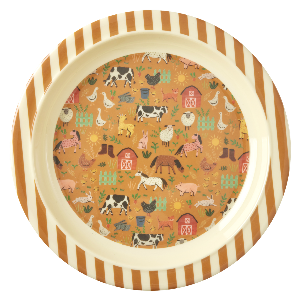 Tallrik Brun Farm Totable