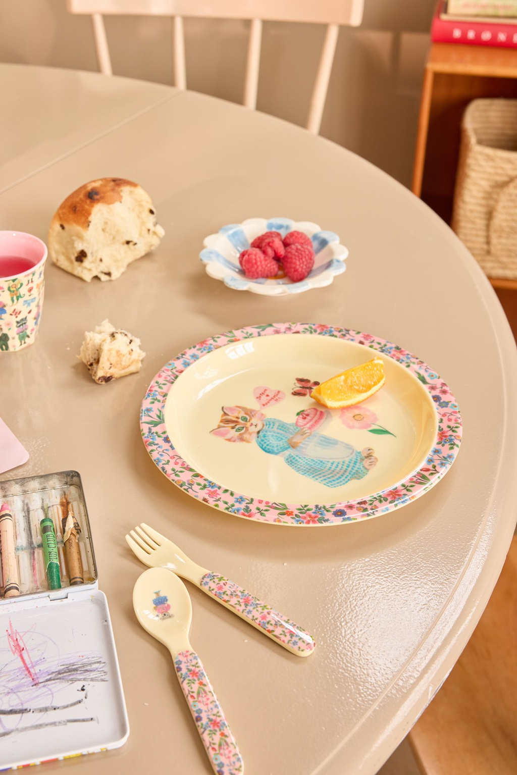 Barn Lunchtallrik med Nathalie Lété tryck Katt