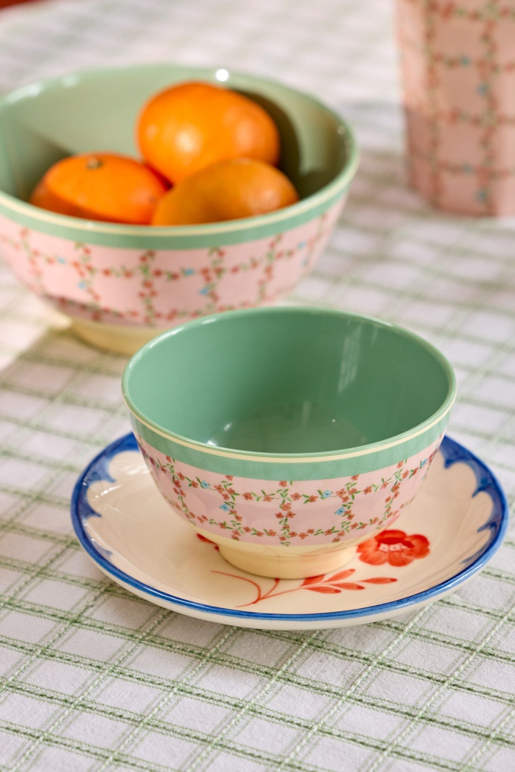 Skål liten checkered stencil