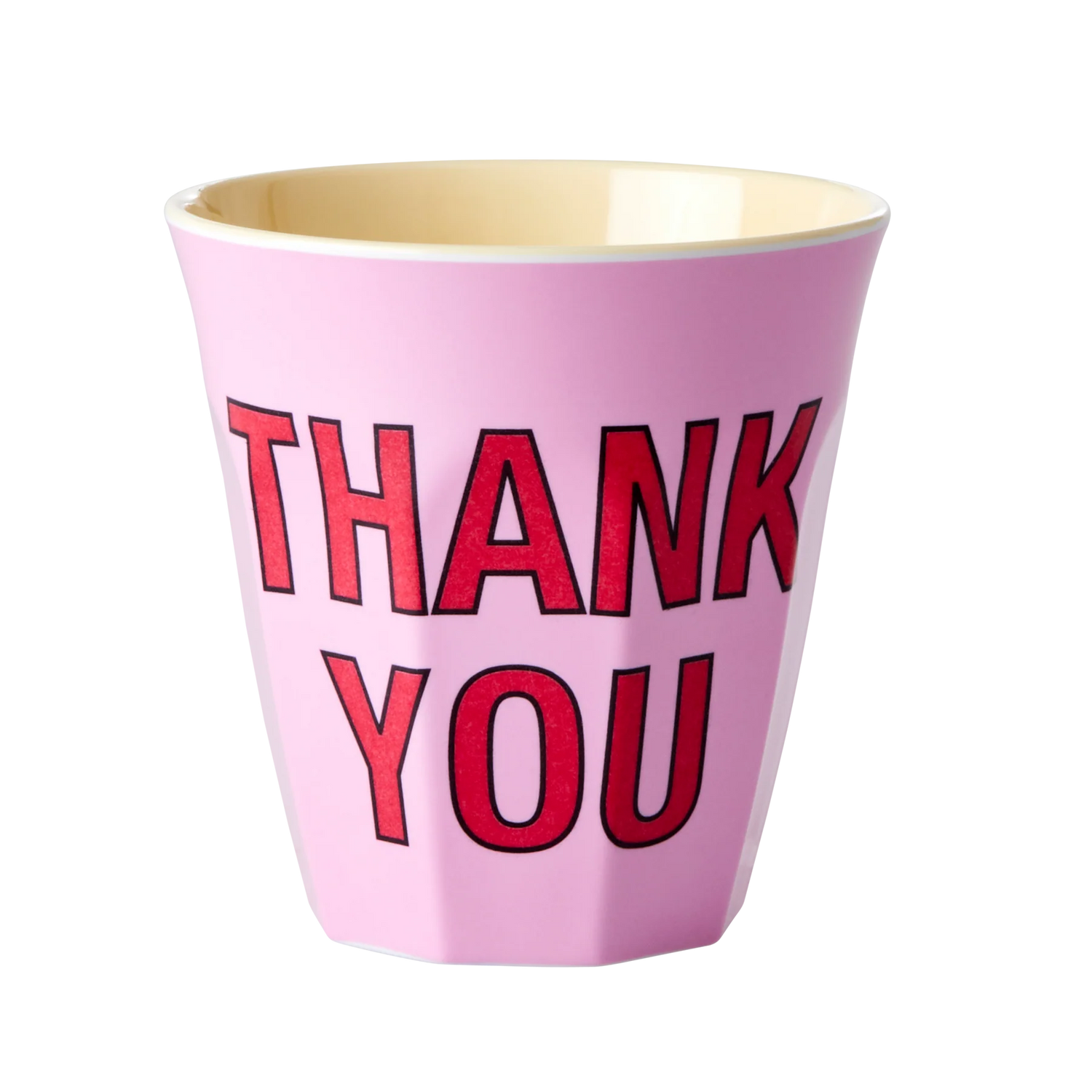 Mugg mellan Rosa Thank You