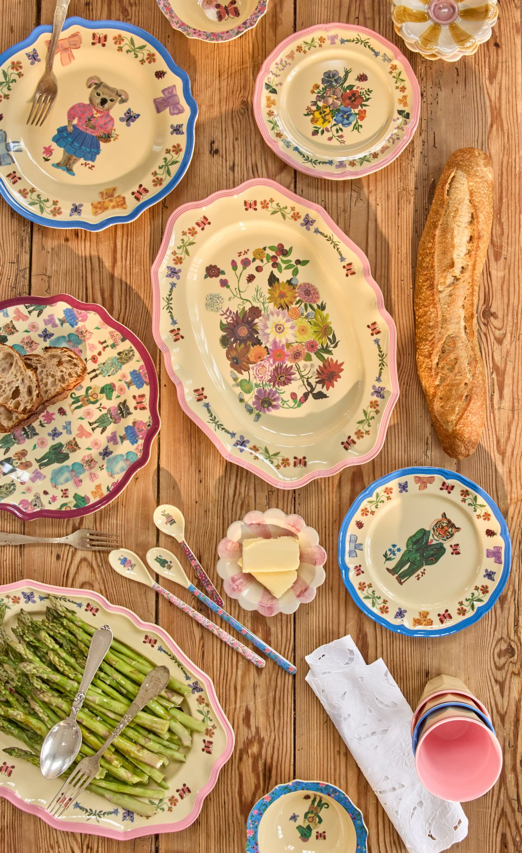 Stort Vintage Serveringsfat Nathalie Lété