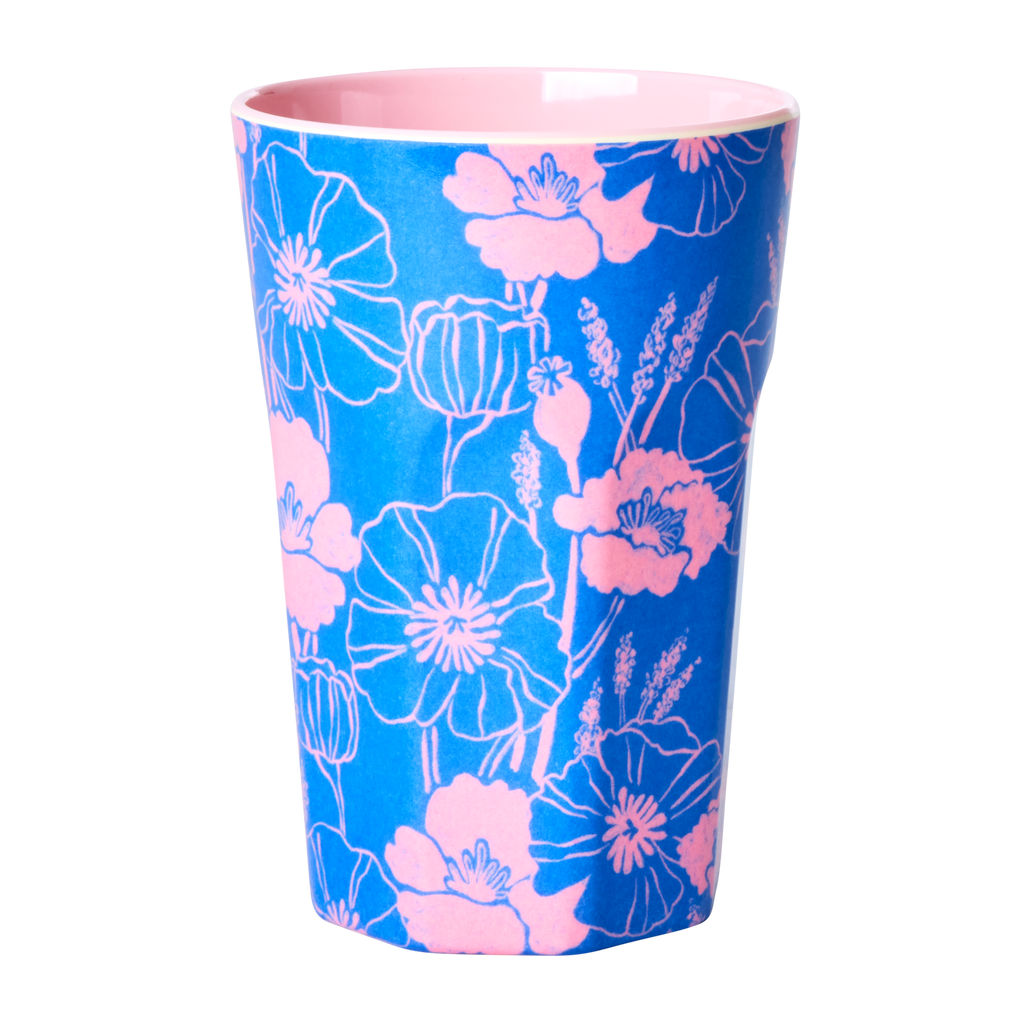 Mugg stor Blue poppies