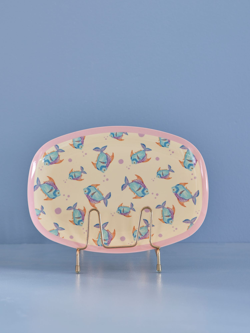 Rektangulär tallrik Cream Fish