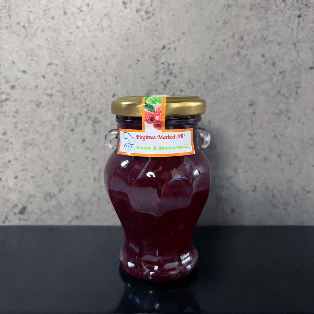 Marmelad Hallon och Lime 120g